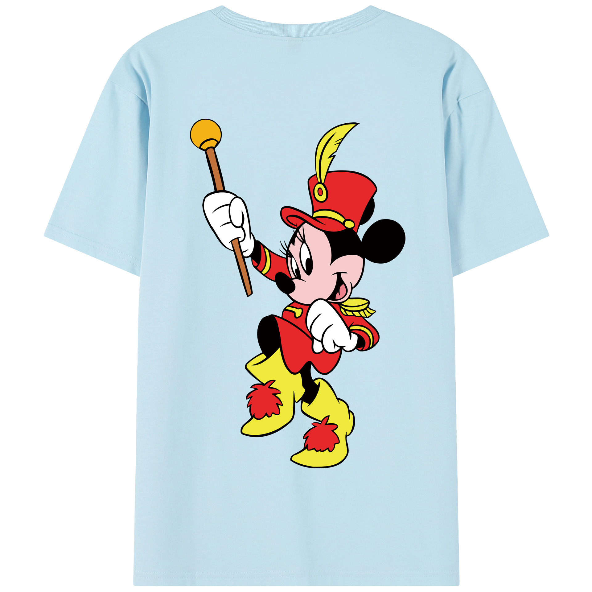 （画像用） ミッキーマウス Mickey Mouse 綿100％半袖Tシャツ（背面プリント）